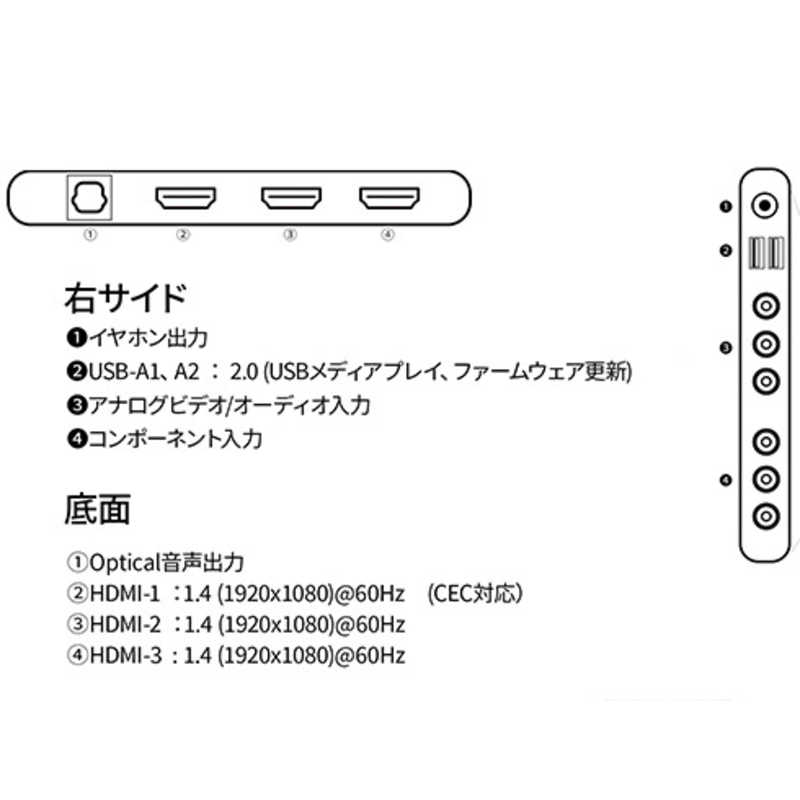 JAPANNEXT JAPANNEXT 液晶モニター HDMI USB再生対応 sRGB98％ ［43型 /フルHD(1920×1080) /ワイド］ JN-IPS43FHD-U JN-IPS43FHD-U