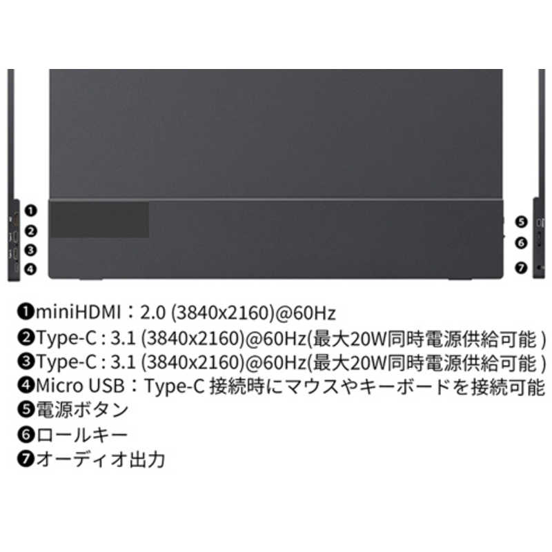 JAPANNEXT JAPANNEXT 17.3インチ 4K(3840x2160)解像度 モバイルモニター USB Type-C miniHDMI sRGB100％ ［17.3型 /4K(3840×2160) /ワイド］ JN-MD-IPS173UHDR JN-MD-IPS173UHDR