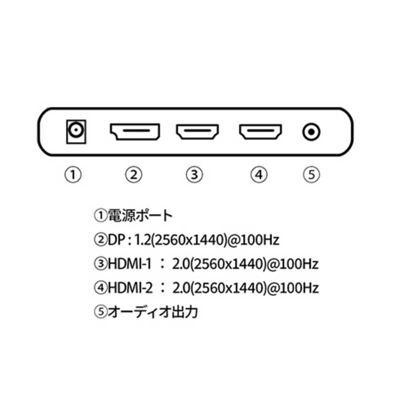 JAPANNEXT JAPANNEXT IPSパネル搭載27インチ WQHD解像度液晶モニター HDMI DP ［27型 /WQHD(2560×1440) /ワイド］ JN-IPS272WQHDR JN-IPS272WQHDR