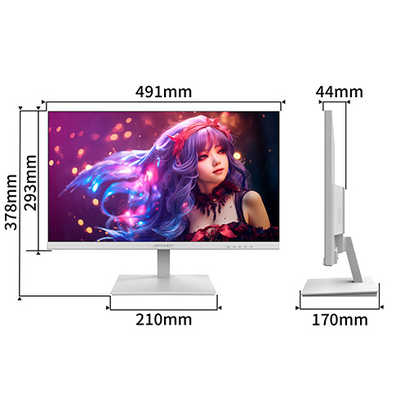 JAPANNEXT フルHD液晶モニター HDMI VGA ホワイトカラー採用