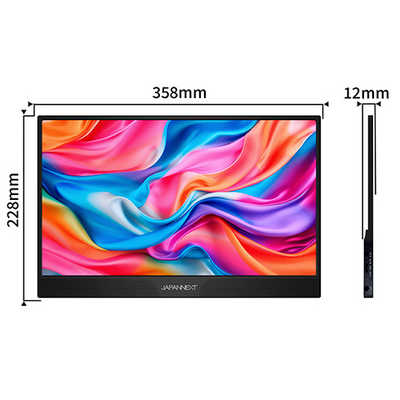 JAPANNEXT IPSパネル搭載 モバイルモニター miniHDMI USB Type-C