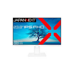 JAPANNEXT 23.8インチ IPSパネル搭載 フルHD(1920x1080)解像度 液晶モニター JN-IPS2381FHDR-C65W-HSP-W