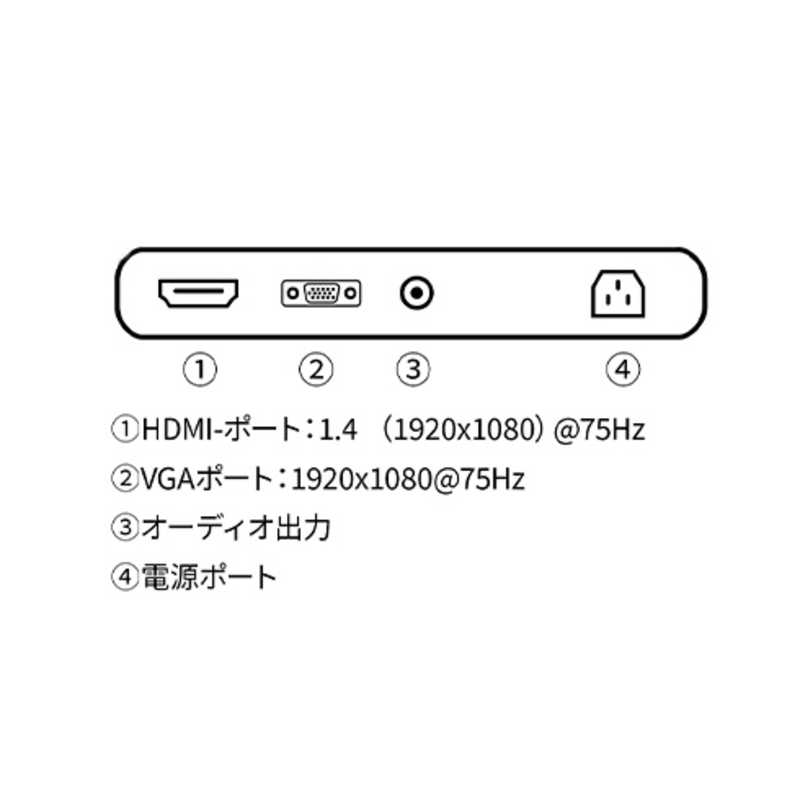 JAPANNEXT JAPANNEXT 液晶モニター HDMI VGA HDR ［23.8型 /フルHD(1920×1080) /ワイド］ JN-IPS2382FHDR JN-IPS2382FHDR