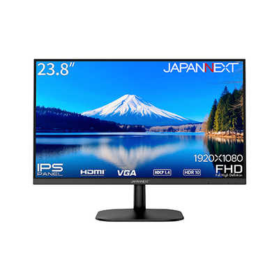 JAPANNEXT 液晶モニター HDMI VGA HDR ［23.8型 ⁄フルHD(1920×1080