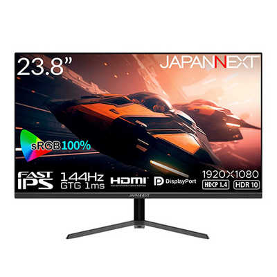 (23.8インチ/180Hz/フルHD/Fast IPS/超高速0.5ms JAPANNEXT 23.8インチ IPSパネル搭載 180Hz対応 WQHD(2560x1440