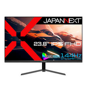 JAPANNEXT ゲーミングモニター 23.8インチ Fast IPSパネル搭載 144Hz対応 フルHD(1920x1080)解像度 JN-238Gi144FR