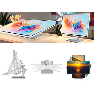 JAPANNEXT IPSパネル搭載10点マルチタッチ対応WQHDホワイトカラー液晶