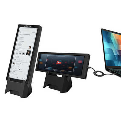 JAPANNEXT 7.8インチ IPSパネル搭載 400x1280解像度 小型縦型モバイル