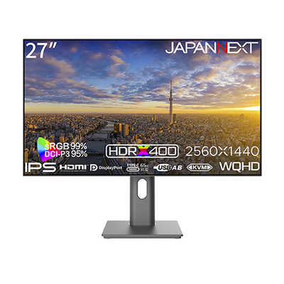 JAPANNEXT USB-C接続 PCモニター [27型 /WQHD(2560×1440） /ワイド] JN