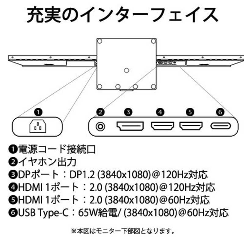 JAPANNEXT JAPANNEXT PCモニター [43.8型 /ダブルフルHD(3840×1080) /ワイド] JN-IPS438DFHDR400-C65W JN-IPS438DFHDR400-C65W