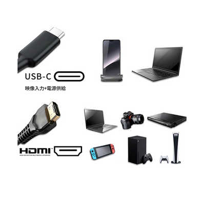 美品モバイルデュアルモニター フルHD USB-C接続 USB-C接続 PCモニター モバイルモニター JN-MD-IPS141FHDR