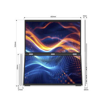 JAPANNEXT 18.5インチ IPS×2フルHDデュアルモバイルモニター miniHDMI