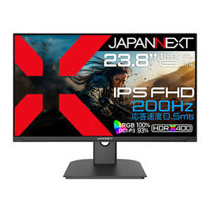 JAPANNEXT USB-C接続 ゲーミングモニター [23.8型 /フルHD(1920×1080) /ワイド] JN-IPS238G200F-C6