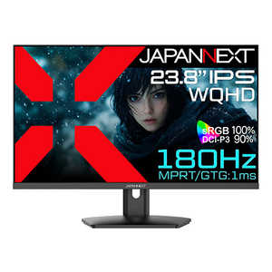 JAPANNEXT IPSѥͥ WQHDߥ󥰥˥ HDMI DP HDR 1ms(GTG/MPRT) sRGB100 (2ǯݾ) 23.8 /WQHD(25601440) /磻ɡ JN-IPS238G180Q