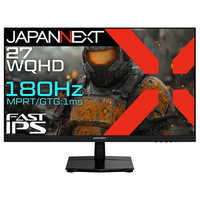 JAPANNEXT 解像度 ゲーミングモニター HDMI2.1 DP HDR 1ms PS5 WQHD