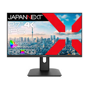 JAPANNEXT IPSѥͥ վ˥ HDMI DP sRGB100 DCI-P395 HDR400 (2ǯݾ) 27 /4K(38402160) /磻ɡ JN-i27U