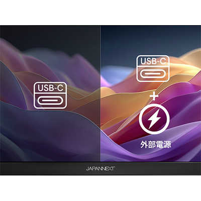 JAPANNEXT モバイルモニター IPSパネル搭載 miniHDMI USB Type-C sRGB