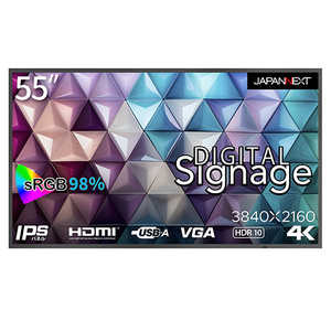 JAPANNEXT �f�W�^���T�C�l�[�W �m55�^ /4K(3840×2160) /���C�h�n JN-Si55UHDR-24