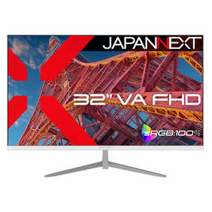 JAPANNEXT 32�^ VA �t��HD1920×1080 �z���C�g�J���[ HDMI sRGB 100�� �P�[�u���z���C�g���� �m32�^ / �t��HD(1920×1080) / ���C�h / 75Hz�n JNV32FLFHDW
