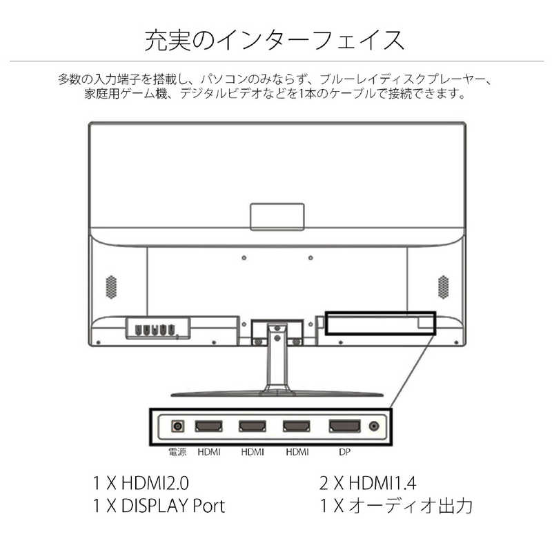 JAPANNEXT JAPANNEXT 液晶モニター [24型 /4K(3840×2160） /ワイド] JN-IPS244UHDR JN-IPS244UHDR
