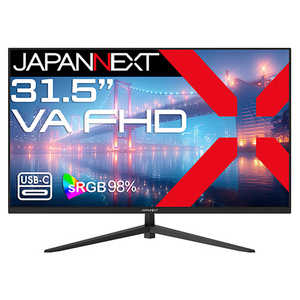 JAPANNEXT VAѥͥ վ˥ HDMI DisplayPort USB-C(65W) sRGB98 (2ǯݾ) 31.5 / եHD(19201080) / 磻ɡ JN-V315F2-C6