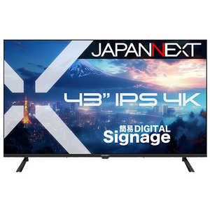 JAPANNEXT IPSpl 4K^tj^[ m43^ / 4K(3840×2160) / Ch / 60Hzn (2Nۏ) JN-IPS43U-M