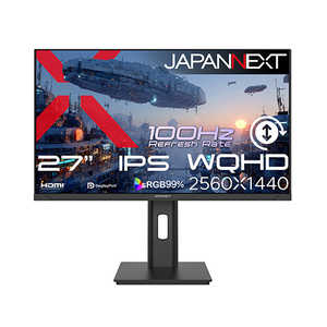JAPANNEXT PC���j�^�[ �m27�^ / WQHD(2560×1440) / ���C�h / 100Hz�n JN-IPS27Q3-HSP