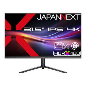 JAPANNEXT USB-C�ڑ� PC���j�^�[ �m31.5�^ / 4K(3840×2160) / ���C�h / 60Hz�n JN-IPSB315U-HSPC6