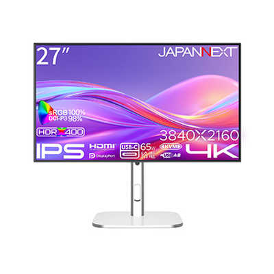 JAPANNEXT IPSパネル搭載 4K液晶モニター ［27型 / 4K(3840×2160