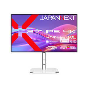 JAPANNEXT IPSパネル搭載 4K液晶モニター ［27型 / 4K(3840×2160) / ワイド / 60Hz］ (2年保証) JN-IPSB27U-HSPC6