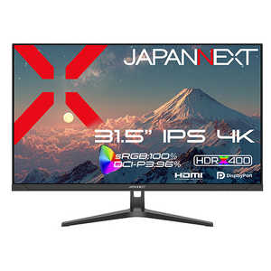 JAPANNEXT IPS�ѥͥ���� 4K�վ���˥��� ��31.5�� / 4K(3840��2160) / �磻�� / 60Hz�� (2ǯ�ݾ�) JN-IPS315U
