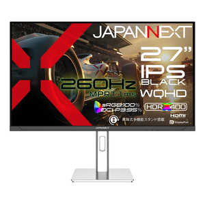 JAPANNEXT 27�^ IPS BLACK 260Hz/1msMPRT WQHD2560×1440 HDMI DisplayPort���� WQHD�F120Hz JN-IPSB27G260Q-HSP