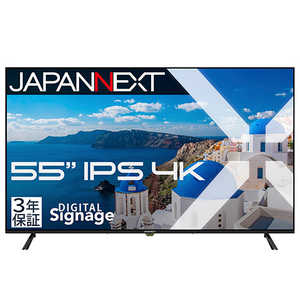 JAPANNEXT IPSpl 4K^tj^[ HDMI rfI R|[lg IveBJo m55^ / 4K(3840×2160) / Ch / 60Hzn (3N