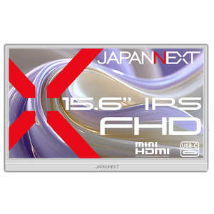 JAPANNEXT �o�C�����j�^�[ USB-C �z���C�g �X�}�[�g�P�[�X�t�� �m15.6�^ / �t��HD(1920×1080) / ���C�h / 60Hz�n JN-MD-IPS156F2-W