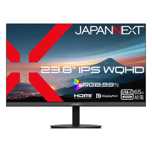 JAPANNEXT IPS�p�l������ �t�����j�^�[ HDMI DisplayPort USB-C�ő�65W���d sRGB 99�� HDR �m23.8�^ / WQHD(2560×1440) / ���C�h / 75Hz�n JN-IPS238Q-C6
