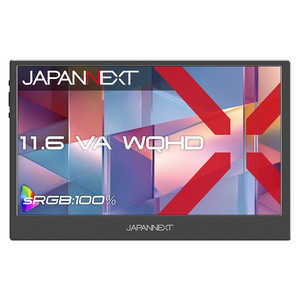 JAPANNEXT VA�ѥͥ���� ��Х����˥��� miniHDMI USB-C HDR ��Ω�����å����������� �ե���ȥ�����Ʊ�� ��11.6�� / WQHD(2560��1440) / �磻�� / 60Hz�� J