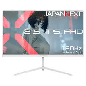 JAPANNEXT 21.5�^ IPS �t��HD1920×1080 �z���C�g�J���[ HDMI DisplayPort HDR �P�[�u���z���C�g���� JNIPS215G120FW