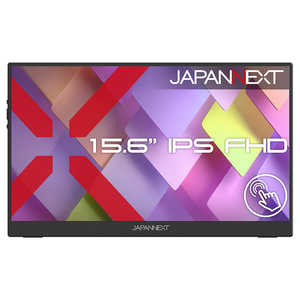 JAPANNEXT 15.6�^ IPS 10�_�}���`�^�b�` �t��HD1920×1080 ���o�C�����j�^�[ miniHDMI USB-C �L�b�N�X�^���h���� �t�F���g�P�[�X �m���C�h / 60Hz�n JN-MS-IPST1