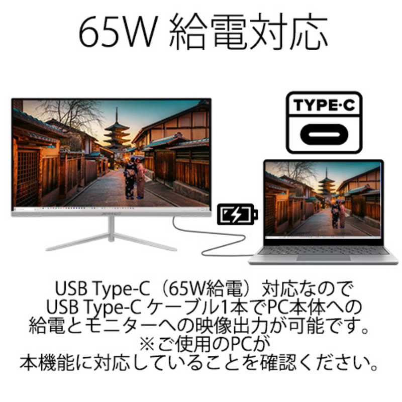 JAPANNEXT JAPANNEXT PCモニター [27型 /WQHD(2560×1440） /ワイド] JN-T27WQHD-C65W JN-T27WQHD-C65W