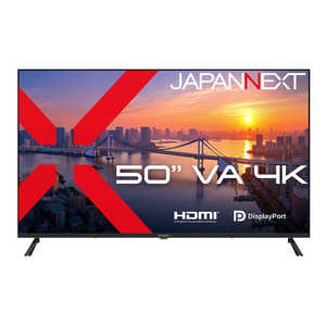JAPANNEXT (2�N�ۏ؃��f��) VA�p�l������ ��^�t�����j�^�[ HDMI DisplayPort HDR �����R������ �m50�^ / 4K(3840×2160) / ���C�h / 60Hz�n JN-V50U
