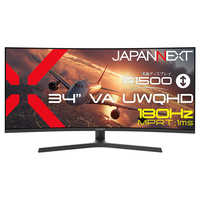 JAPANNEXT VAパネル搭載 湾曲ウルトラワイドゲーミングモニター ［34型