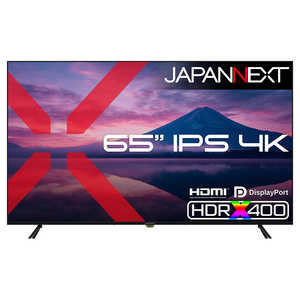 JAPANNEXT IPS�p�l������ ��^�t�����j�^�[ (2�N�ۏ؃��f��) �m65�^ / 4K(3840×2160) / ���C�h / 60Hz�n JN-IPS65U