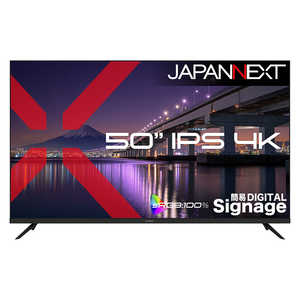 JAPANNEXT (2�N�ۏ؃��f��) ��^ HDMI sRGB 100�� HDR USB�������Đ� �����R������ �m50�^ / 4K(3840×2160) / ���C�h / 60Hz�n JN-IPS50U-M