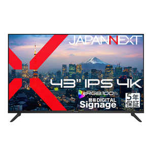 JAPANNEXT (5�N�ۏ؃��f��) ��^ HDMI sRGB 100�� HDR USB�������Đ� �����R������ �m43�^ / 4K(3840×2160) / ���C�h / 60Hz�n JN-IPS43U2-M-H5