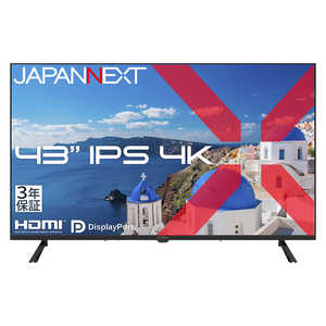 JAPANNEXT IPS�p�l������ ��^�t�����j�^�[ (3�N�ۏ؃��f��) �m43�^ / 4K(3840×2160) / ���C�h / 60Hz�n JN-IPS43U-H3