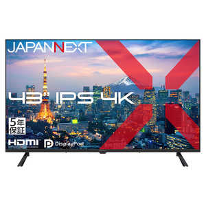JAPANNEXT IPS�p�l������ ��^�t�����j�^�[ (5�N�ۏ؃��f��) �m43�^ / 4K(3840×2160) / ���C�h / 60Hz�n JN-IPS43U-H5