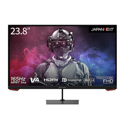 ゲーミングモニター JN-VG238FHD165 JAPANNEXT ゲーミングモニター JN-VG238FHD165 [23.8型 /フルHD(1920