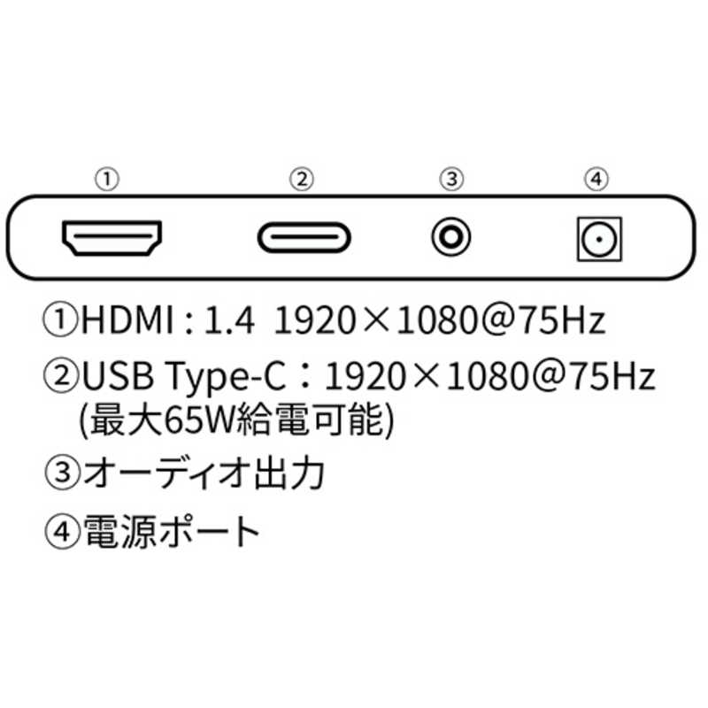 JAPANNEXT JAPANNEXT PCモニター [23.8型 /フルHD(1920×1080) /ワイド] JN-HSP238IPSFHD-C65W JN-HSP238IPSFHD-C65W