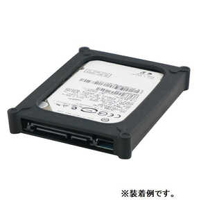 SATA/IDE両対応 2.5インチ対応 HDDシリコンカバー アオテック ブラック AOK25SICABK