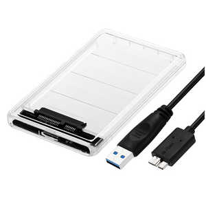 アオテック 2.5型SATA HDD/SSDケース AOK-25CASE-U3C クリア アオテック 2.5型SATA HDD/SSDケース AOK-25CASE-U3C クリア